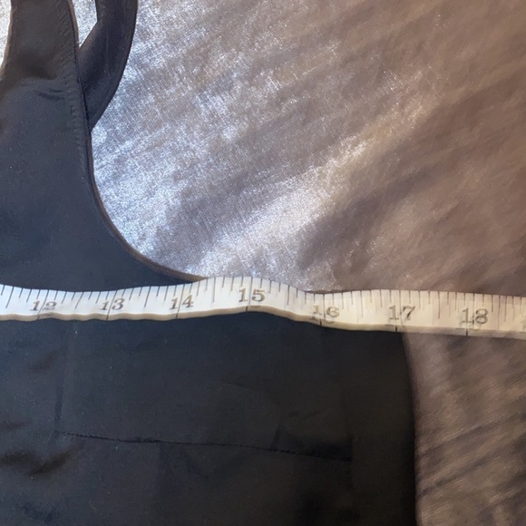 Forever 21 black racer back silky tank  top Sz S - Picture 8 of 10